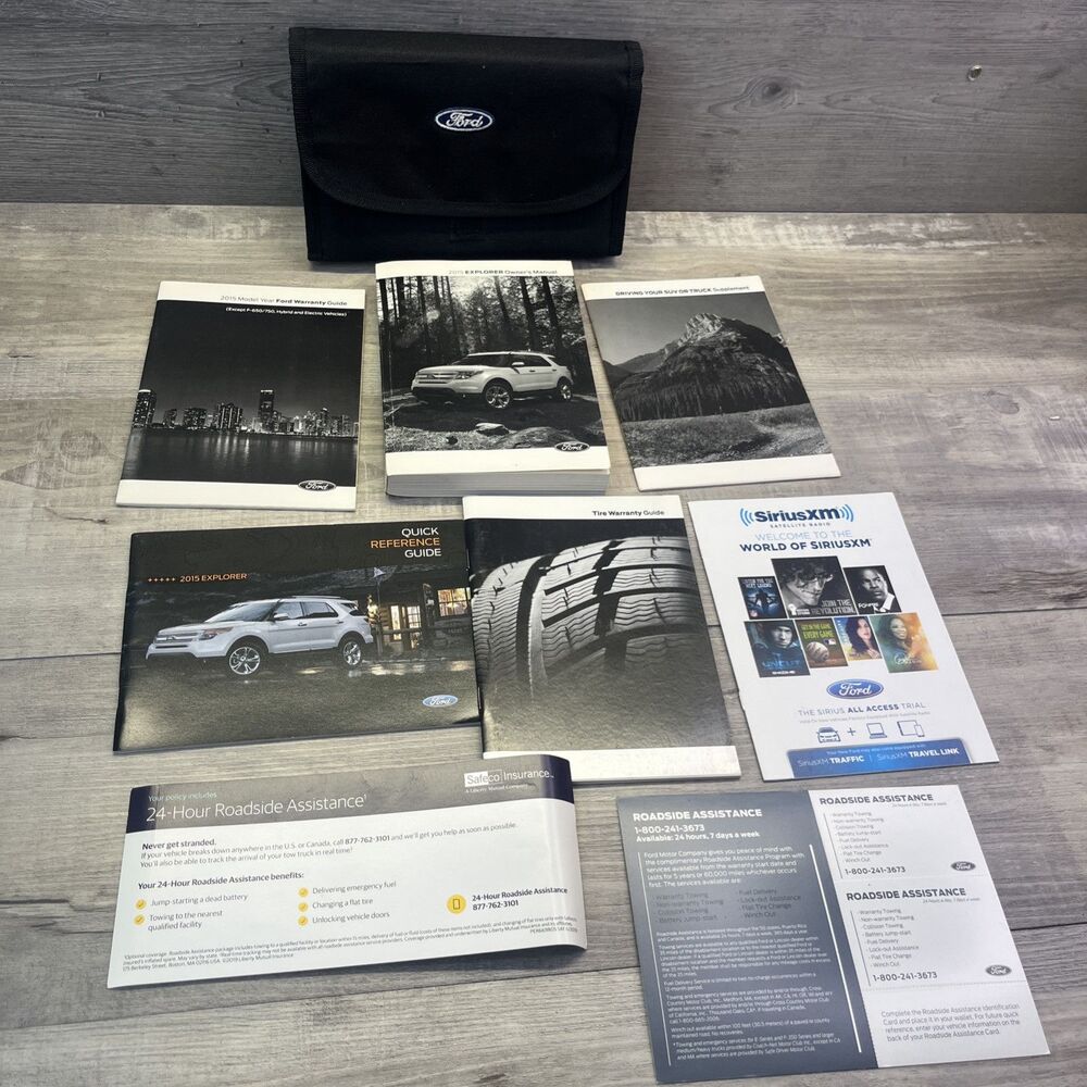 2015 Ford Explorer Owners Manual set with Case FL2J-19A321-AA OEM